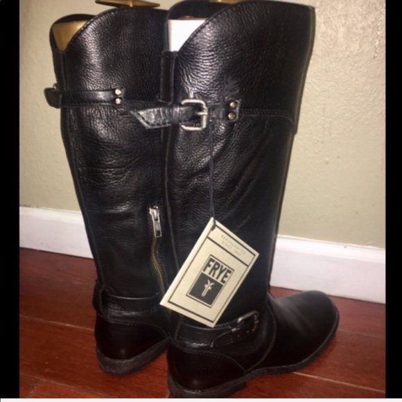 FRYE Phillip Tall Winter Moto Boot W/ Option To Extend Buckle For A Wide… - Picture 8 of 12